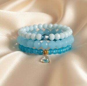 "Blue Waves" Bracelet Set